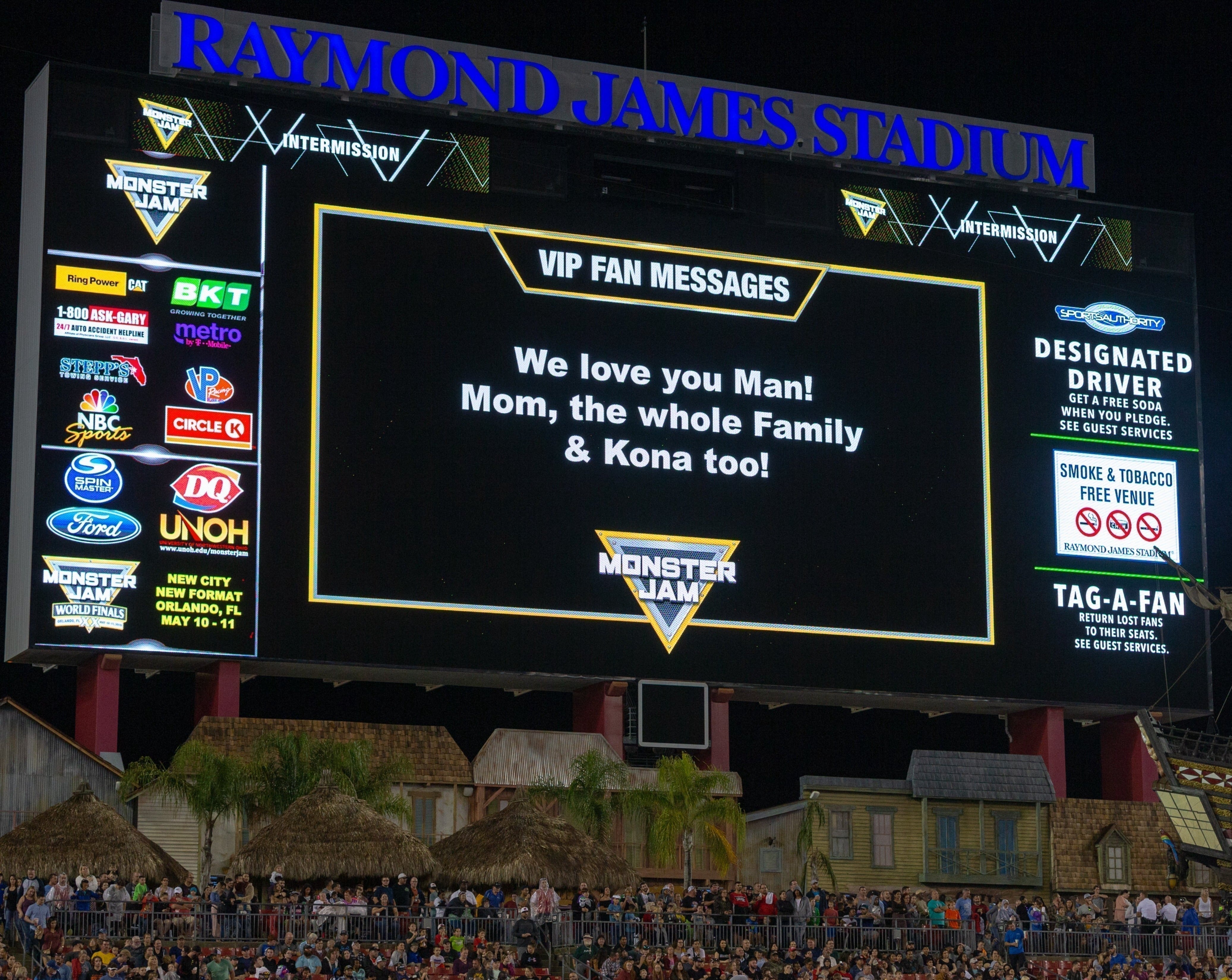 2025 Monster Jam VIP Message Board San Diego, CA Feld Experiences